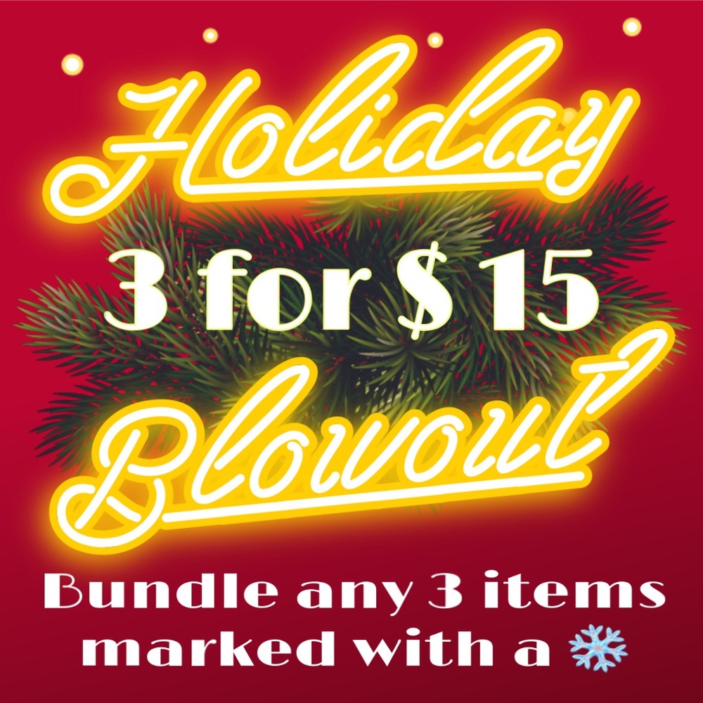 Choose any 3 items marked with a ❄️ for $15